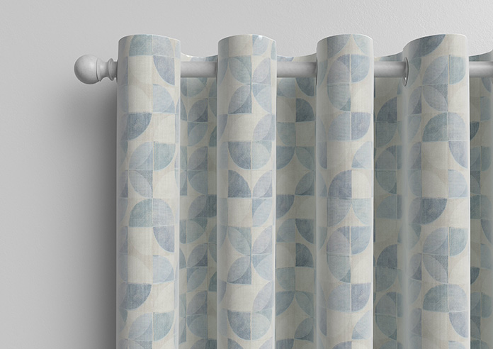 Mosaic Tile, Aquamarine - Made to Measure Curtains - Image 12